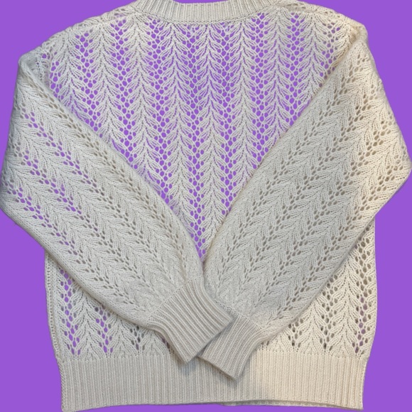 NAADAM Women's Cashmere V-Neck Sweater in Cream - Picture 2 of 5